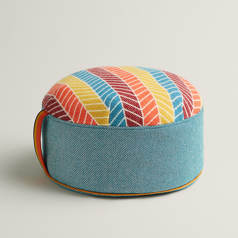 Les Cabanes footstool | Hermès USA